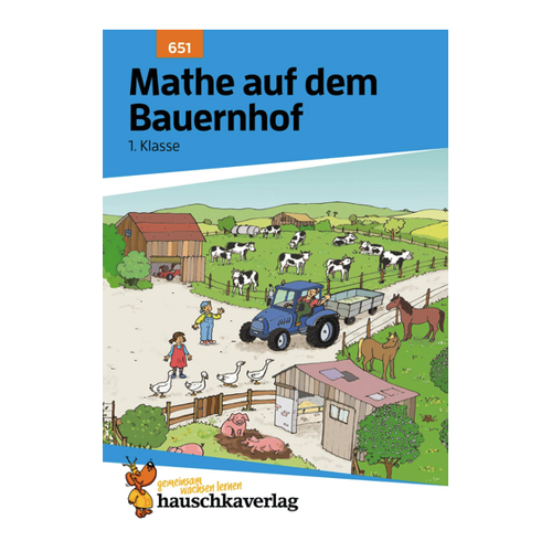 Bild von Mathe 1. Klasse Übungsheft - Mathe auf dem Bauernhof
