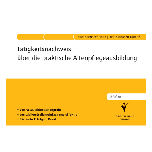 Bild von Tätigkeitsnachweis über die praktische Altenpflegeausbildung