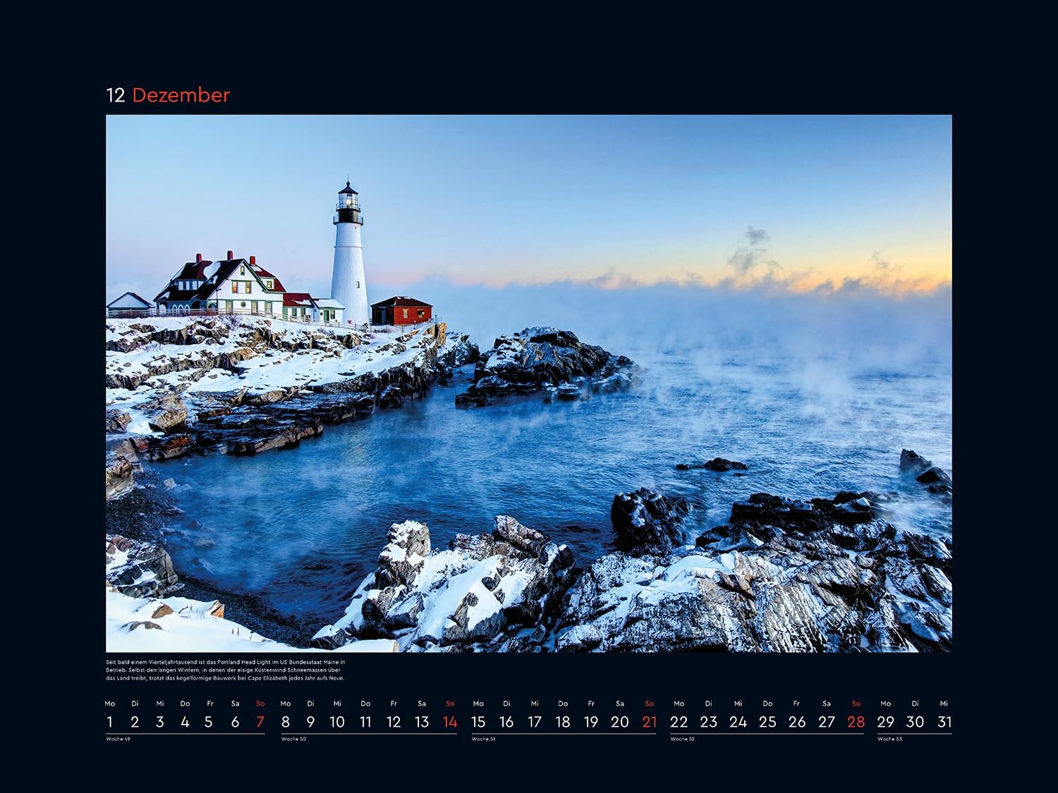 Bild von Leuchttürme - KUNTH Wandkalender 2025: Hochwertiger, bildstarker Kalender mit Spiralbindung im Großformat