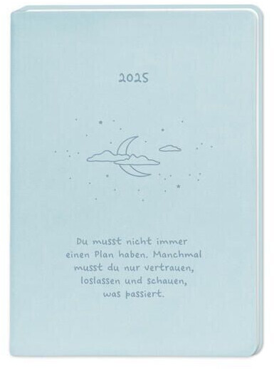 Bild von Terminplaner Lederlook 2025 Hellblau: Terminplaner Lederlook A6