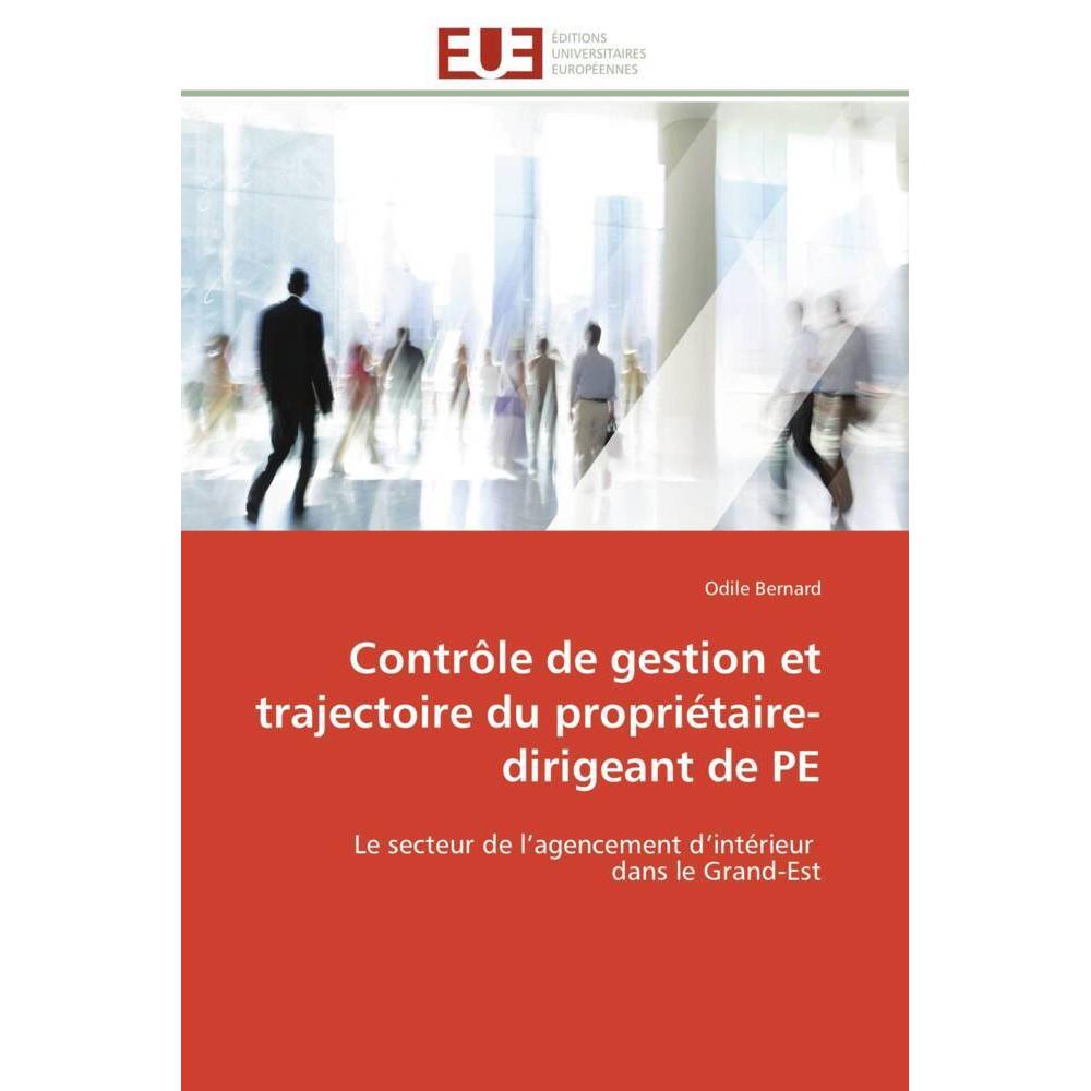 Bild von Bernard, Odile: Contrôle de gestion et trajectoire du propriétaire-dirigeant de PE