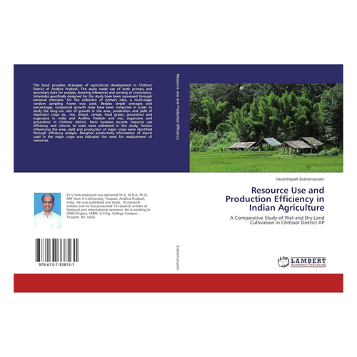 Bild von Resource Use and Production Efficiency in Indian Agriculture