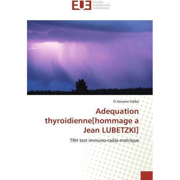 Bild von Adequation thyroidienne(hommage a Jean LUBETZKI), Fachbücher von El Hassane Sidibé