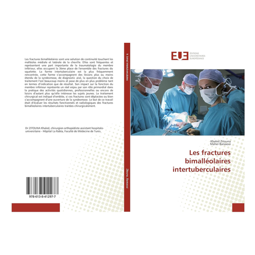 Bild von Les fractures bimalléolaires intertuberculaires von Khaled Zitouna