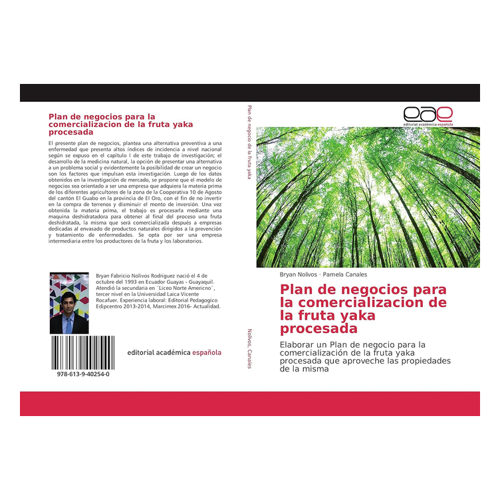 Bild von Nolivos, Bryan: Plan de negocios para la comercializacion de la fruta yaka procesada