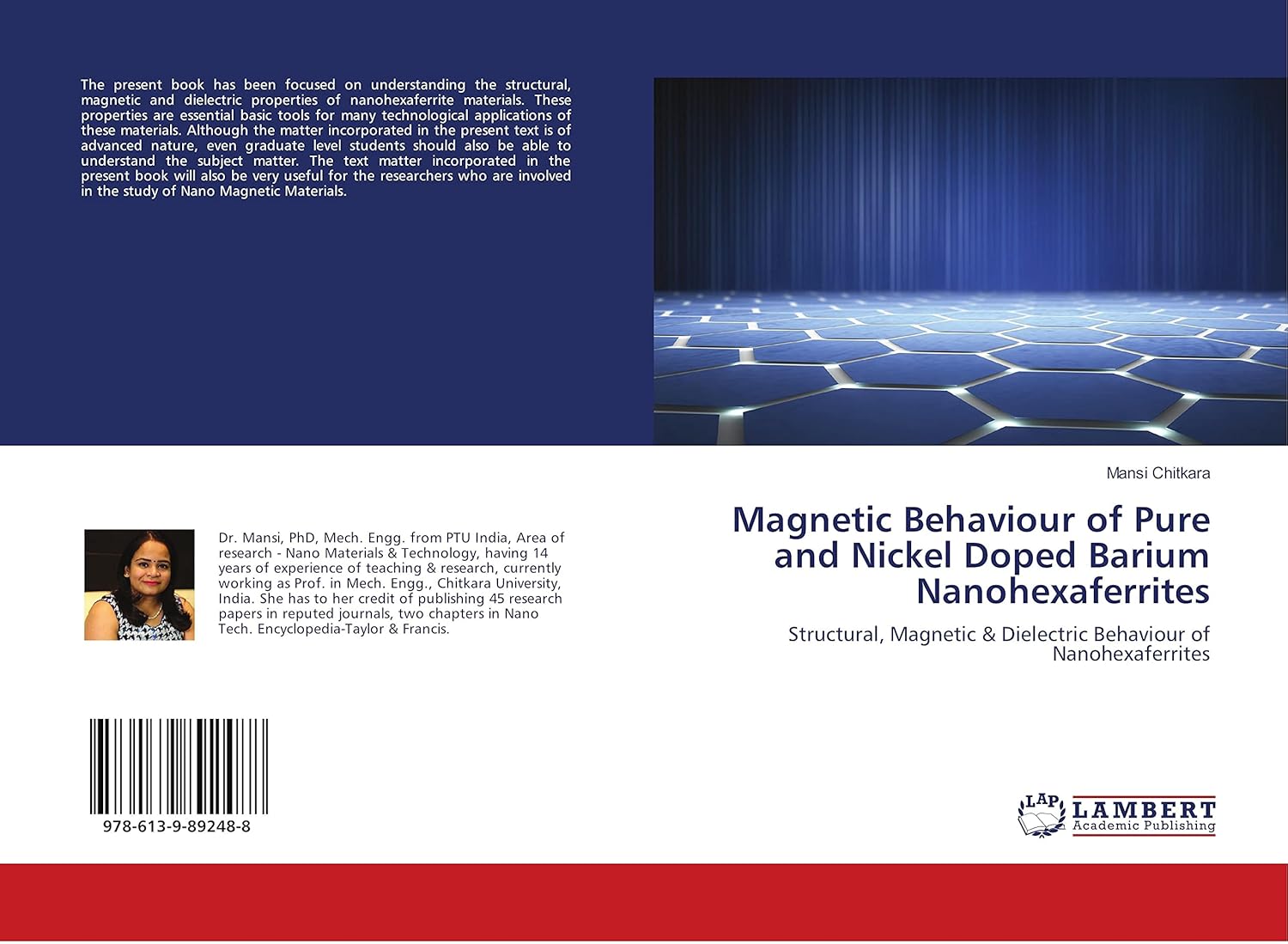 Bild von Magnetic Behaviour of Pure and Nickel Doped Barium Nanohexaferrites: Structural, Magnetic & Dielectric Behaviour of Nanohexaferrites