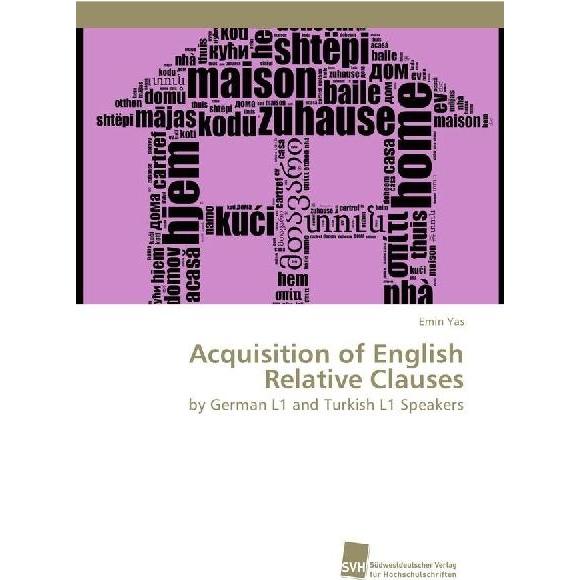 Bild von Acquisition of English Relative Clauses, Schulbücher von Emin Yas