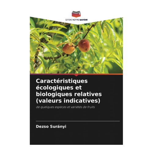 Bild von Caractéristiques écologiques et biologiques relatives: Ein wertvolles Fachbuch