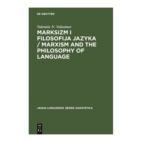 Bild von Marksizm i filosofija Jazyka / Marxism and the Philosophy of Language