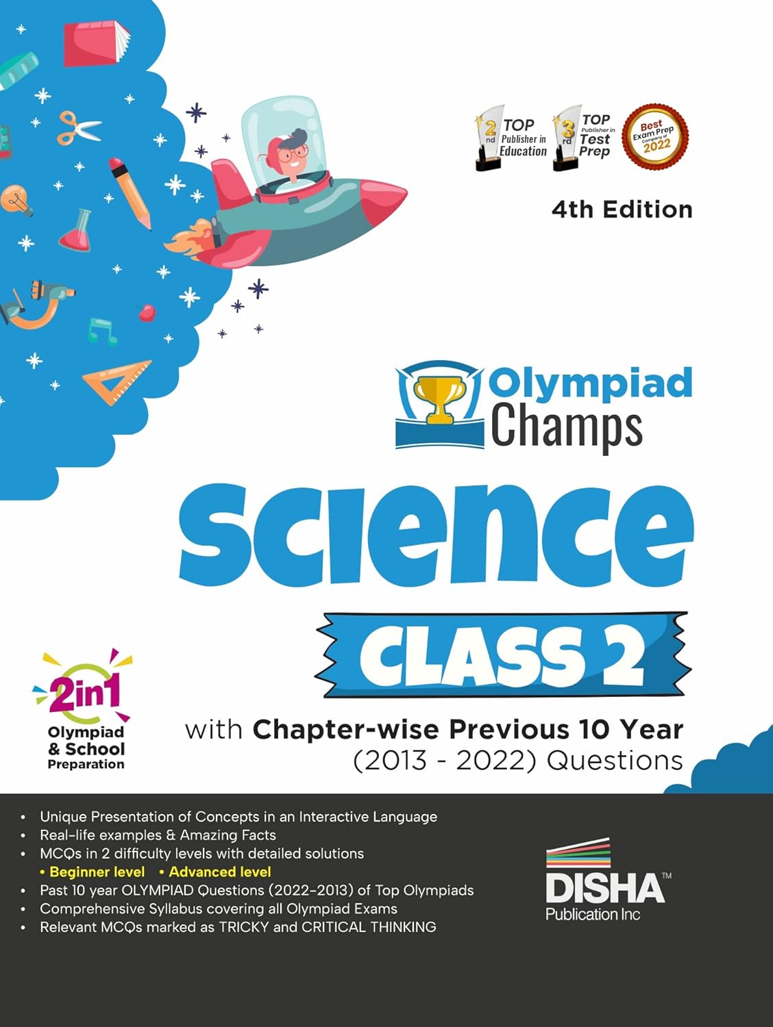 Bild von Disha Experts: Olympiad Champs Science Class 2 with Chapter-wise Previous 10 Year (2013 - 2022) Questions 4th Edition | Complete Prep Guide with Theory, PYQs, Past & Practice Exercise |