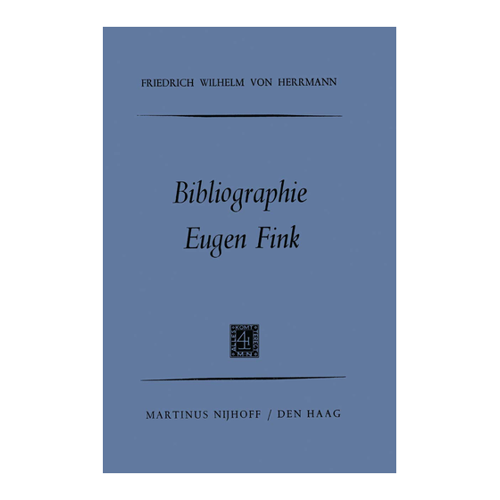 Bild von Bibliographie Eugen Fink (German Edition)