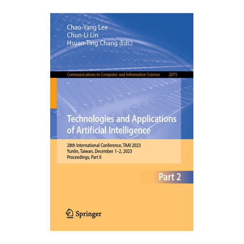 Bild von Technologies and Applications of Artificial Intelligence