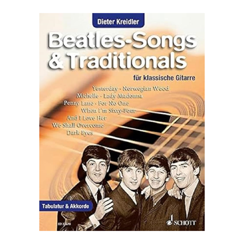Bild von Kreidler, Dieter: Beatles-Songs & Traditionals für klassische Gitarre - Songbook