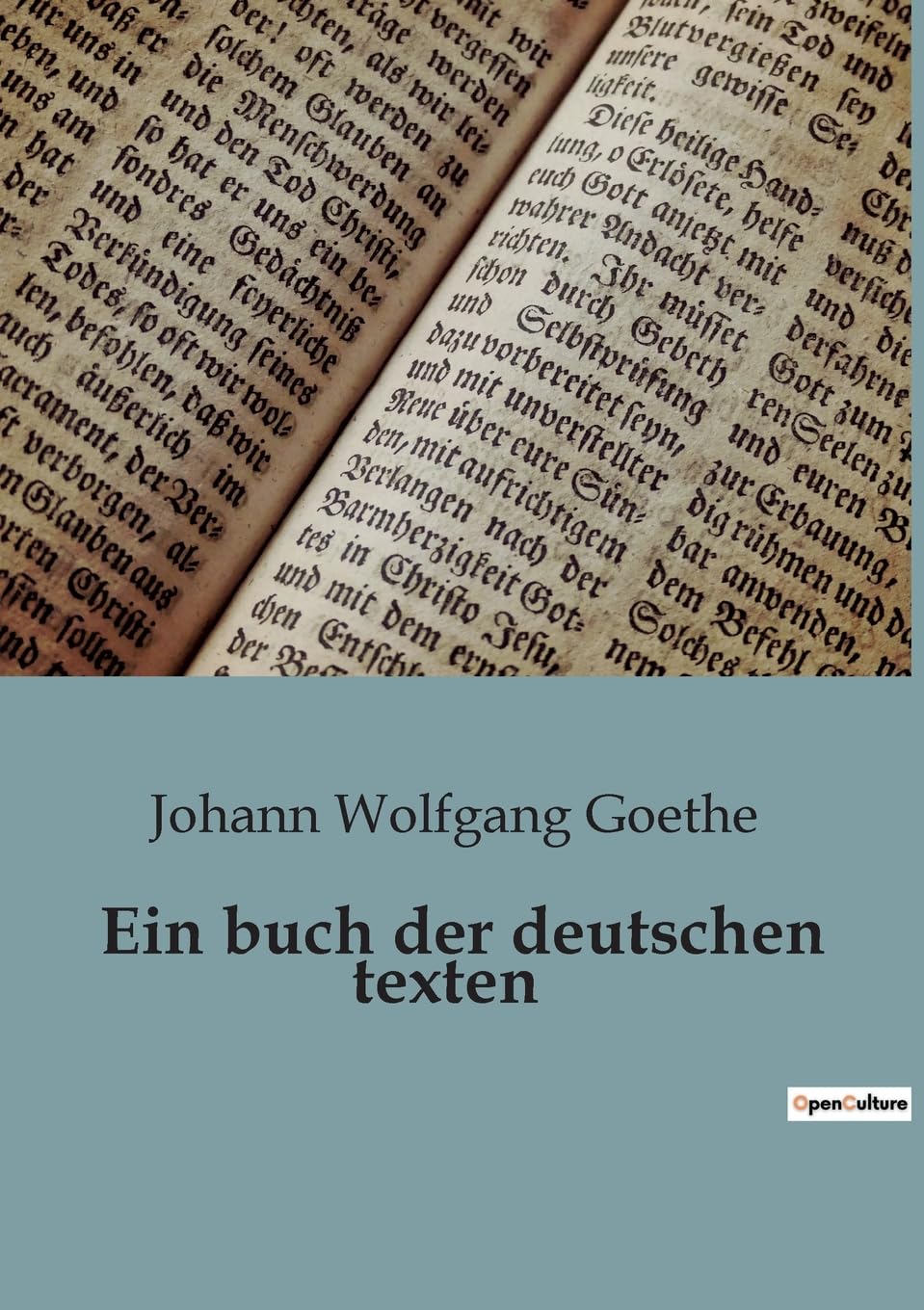 Bild von Goethe, Johann Wolfgang: Ein buch der deutschen texten
