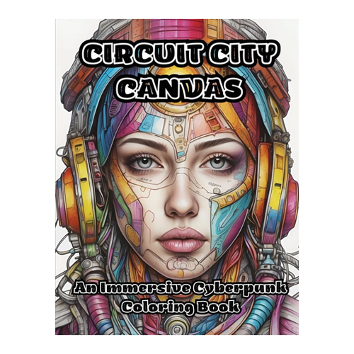 Bild von Colorzen: Circuit City Canvas - Ein immersives Cyberpunk Malbuch