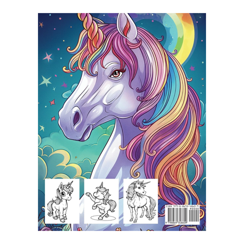 Bild von Unicorn Coloring Book: A Whimsical Coloring Adventure
