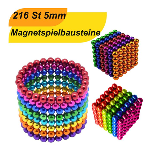 Bild von Magnetische Bausteine 216 Kugeln 5mm – Ein interaktives Erlebnis für Jung und Alt
