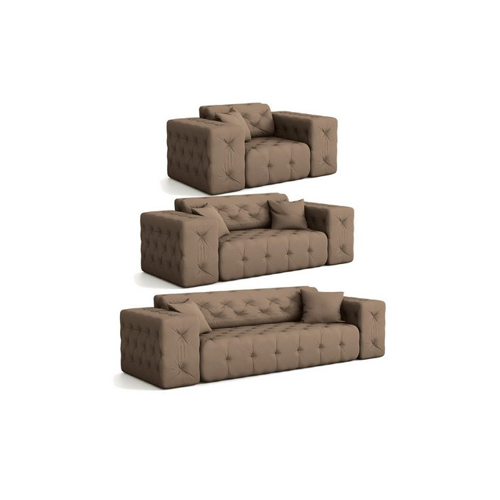 Bild von Fun Möbel Polstergarnitur Sofaset Designersofa CHANTAL 3-2-1 in Stoff Opera Velvet