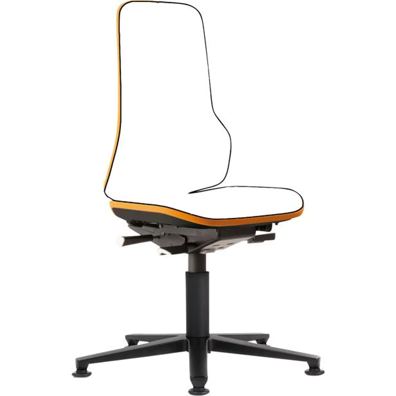 Bild von Basisstuhl NEON orange mit Gleiter