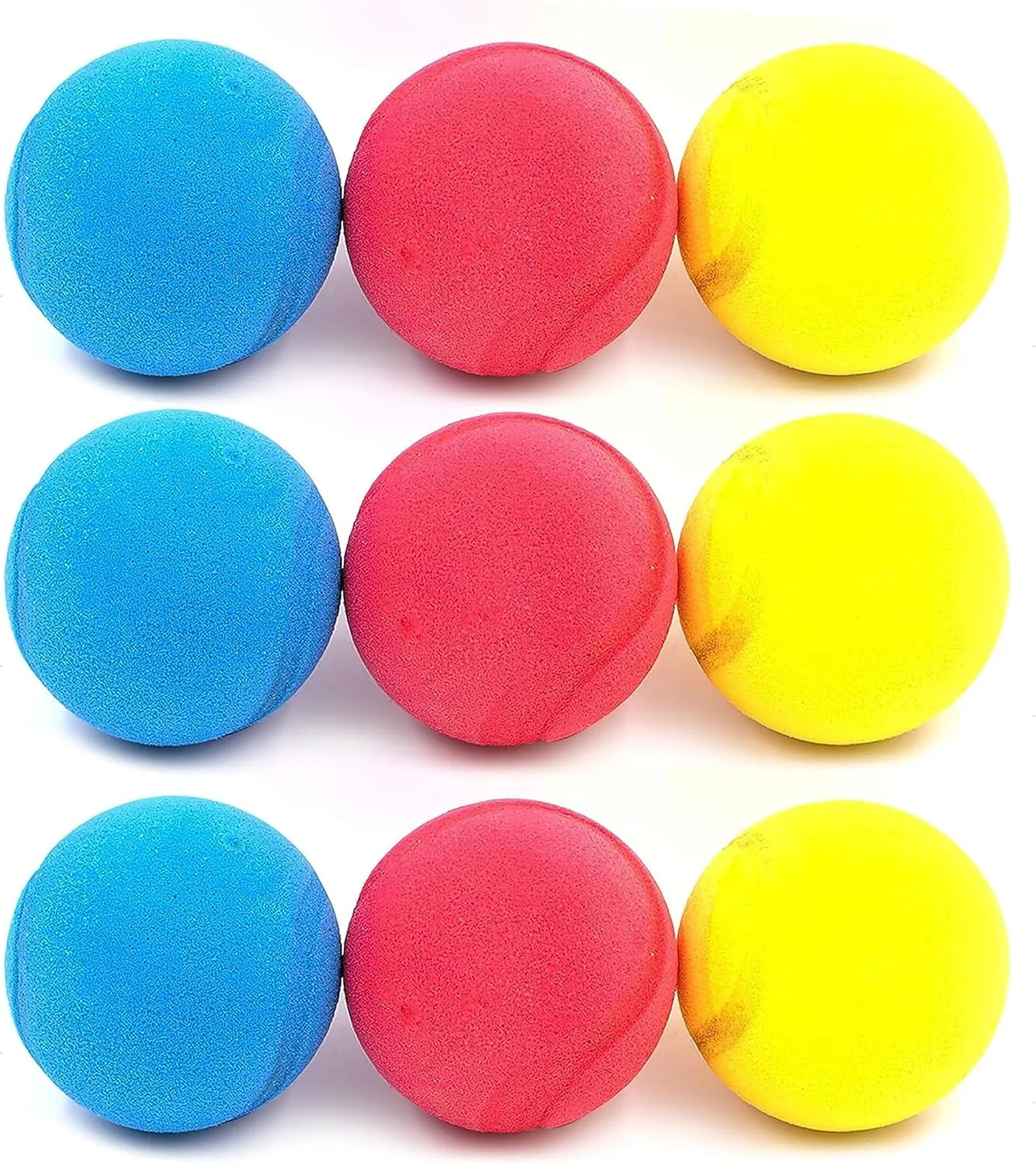 Bild von 9er Set bunte Softbälle für Kinder mit einem Durchmesser von 6,5 cm