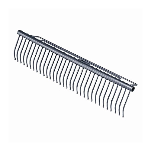 Bild von SIENA GARDEN Rasenrechen 40 Zinken 70cm, Hammerschlag-anthrazit