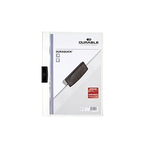 Bild von Klemm-Mappe DURAQUICK® - Weich-/Hartfolie, 20 Blatt, transparent/weiß