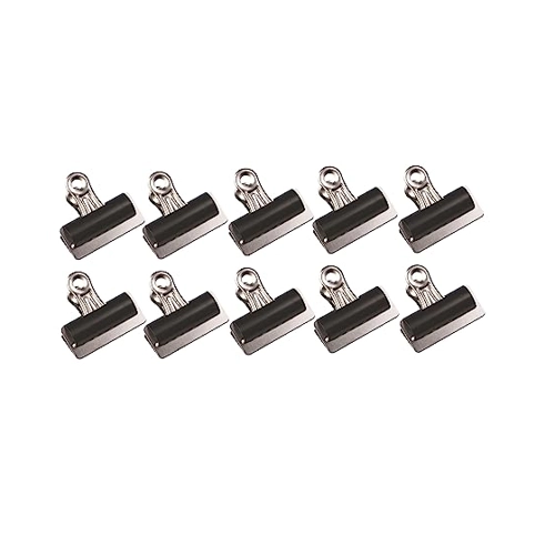Bild von Briefklemmer - 75 mm, Klemmvolumen 20 mm, schwarz, 10 Stück