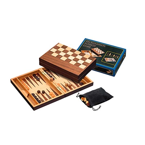 Bild von Philos 2508 - Schach Backgammon Dame Set, Feld 32 mm, Magnetverschluss
