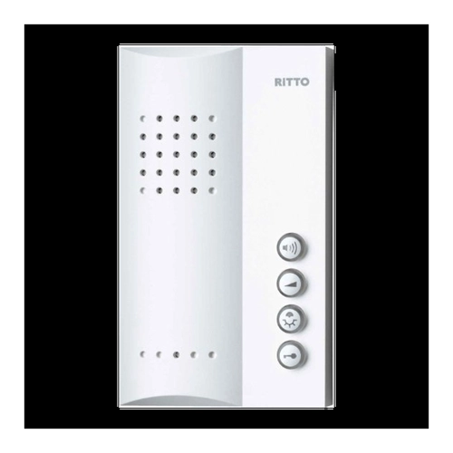 Bild von RITTO Türsprechanlage kabelgebunden Indoor-Panel Weiß Tischkonsole, Funksender, Rufschnittstellenrelais