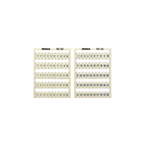 Bild von WAGO GmbH &amp; Co. KG WMB-Bezeichnungssystem W:41-50 je(10x) 793-5506