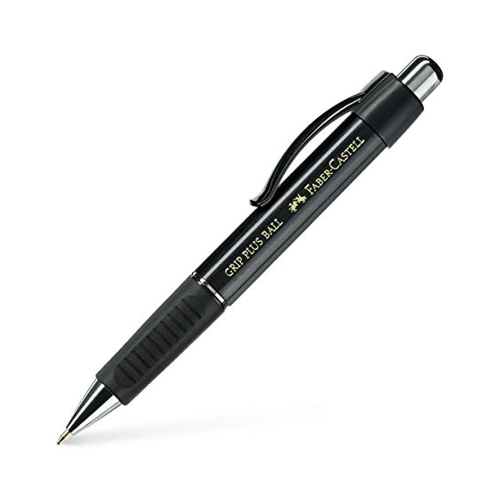 Bild von Faber-Castell Kugelschreiber GRIP Plus, M, schwarz metallic
