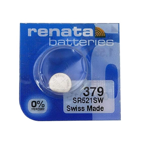 Bild von Renata 10x Watch 379 Uhrenbatterie SR521SW AG0 0% Mercury 1,55 V Battery 1er Blister 379