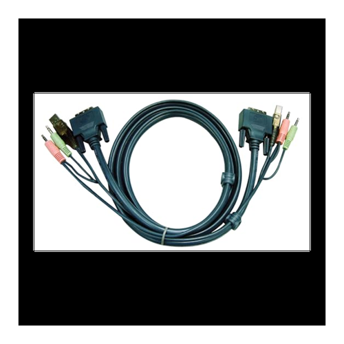 Bild von USB DVI-D Dual Link KVM Kabel 5m