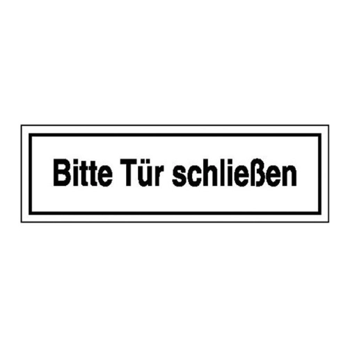 Bild von Hinweisschild »Bitte Tür schließen«