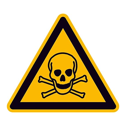 Bild von Warnschild »Warnung vor giftigen Stoffen«
