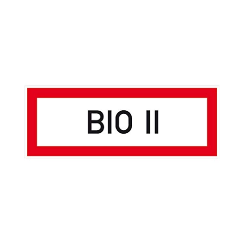Bild von Hinweisschild für die Feuerwehr »BIO II«