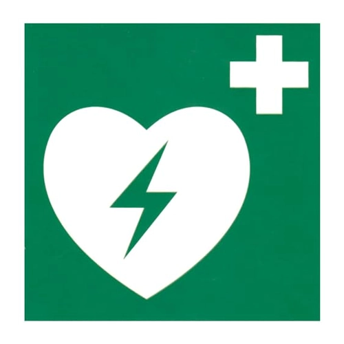 Bild von Erste-Hilfe-Schild »Automatisierter externer Defibrillator (AED)«