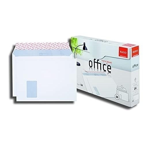 Bild von Briefumschlag Office in Shop Box - C4, hochweiß, haftklebend, mit Fenster, 120 g/qm, 50 Stück