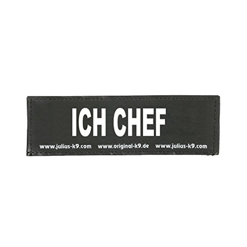 Bild von Trixie - Klettsticker für Julius-K9® IDC® Powergeschirre® [Größe S, 11 x 3 cm - ICH CHEF]