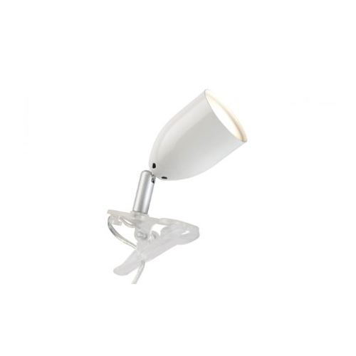 Bild von LED Klemmleuchte Leo in Weiß 3W 300lm GU10