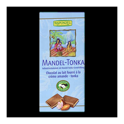 Bild von Vollmilchschokolade mit Mandel-Tonka-Füllung