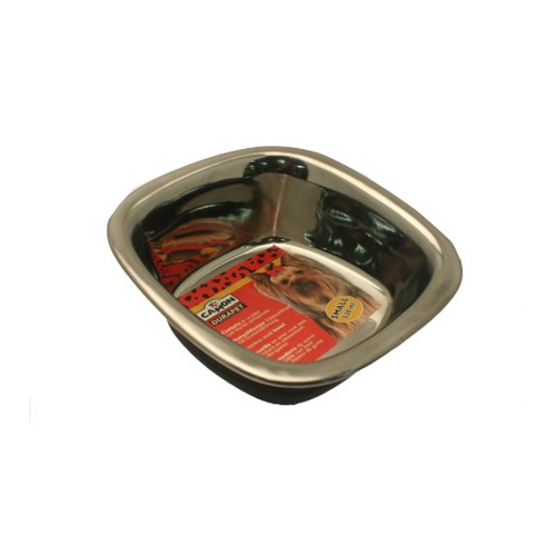 Bild von Quadratischer Futternapf aus Edelstahl [420ml]