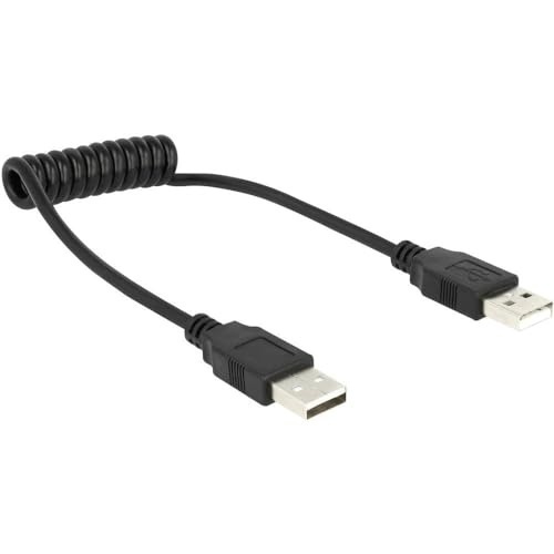 Bild von Delock Spiralkabel USB 2.0 A Stecker > Stecker
