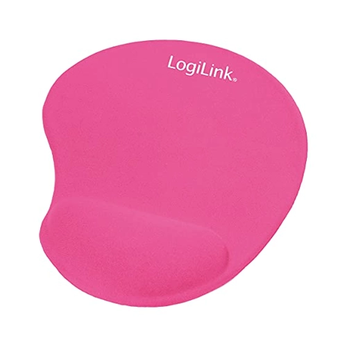 Bild von LogiLink Mauspad mit Silikon Gel Handauflage, Pink ID0027P