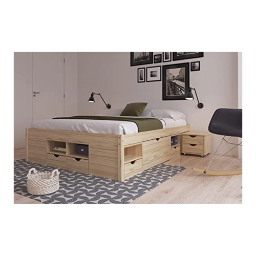 Bild von Funktionsbett  Claas ¦ holzfarben ¦ Maße (cm): B: 166 H: 47,5 Betten > Bettgestelle & Futonbetten - Sconto