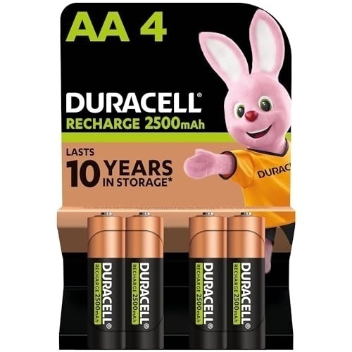 Bild von Duracell Recharge Ultra Akku AA HR06 2500 mAh vorgeladen 4er Blister Mignon DX1500
