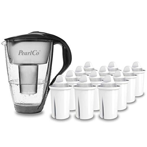 Bild von PearlCo Glas-Wasserfilter inkl. 12 Filterkartuschen
