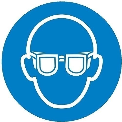 Bild von Gebotsschild »Augenschutz benutzen«