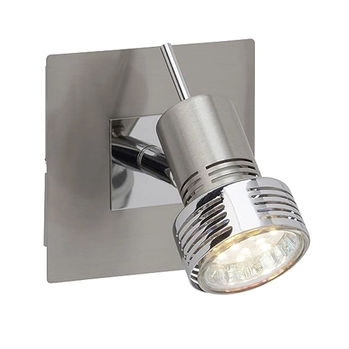 Bild von LED Wandleuchte Kassandra in Silber und Chrom 3W 300lm GU10