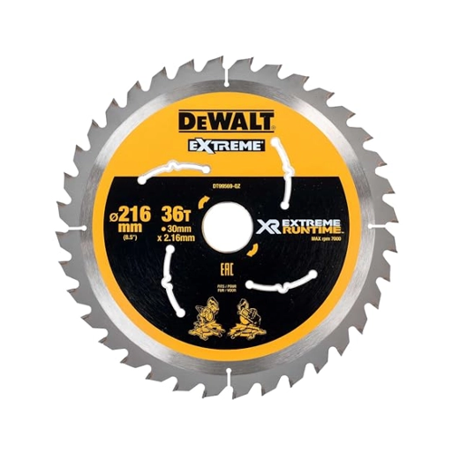 Bild von DeWALT Akku-Tischkreissägeblatt DT995 Extreme Runtime XR - für FlexVolt DCS7485 Größe:216/30mm 36WZ/FZ
